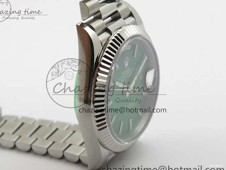 on SS SS Dial Day-Date Dial Green 904 New Markers Bracelet A2836 228239 Version BP 40mm President Stick 0313
